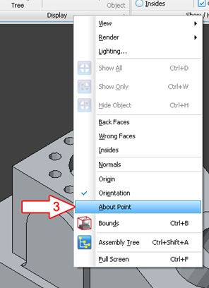 Setting the Rotate About Point Manually