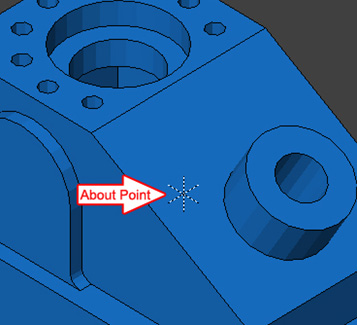 Setting the Rotate About Point Manually